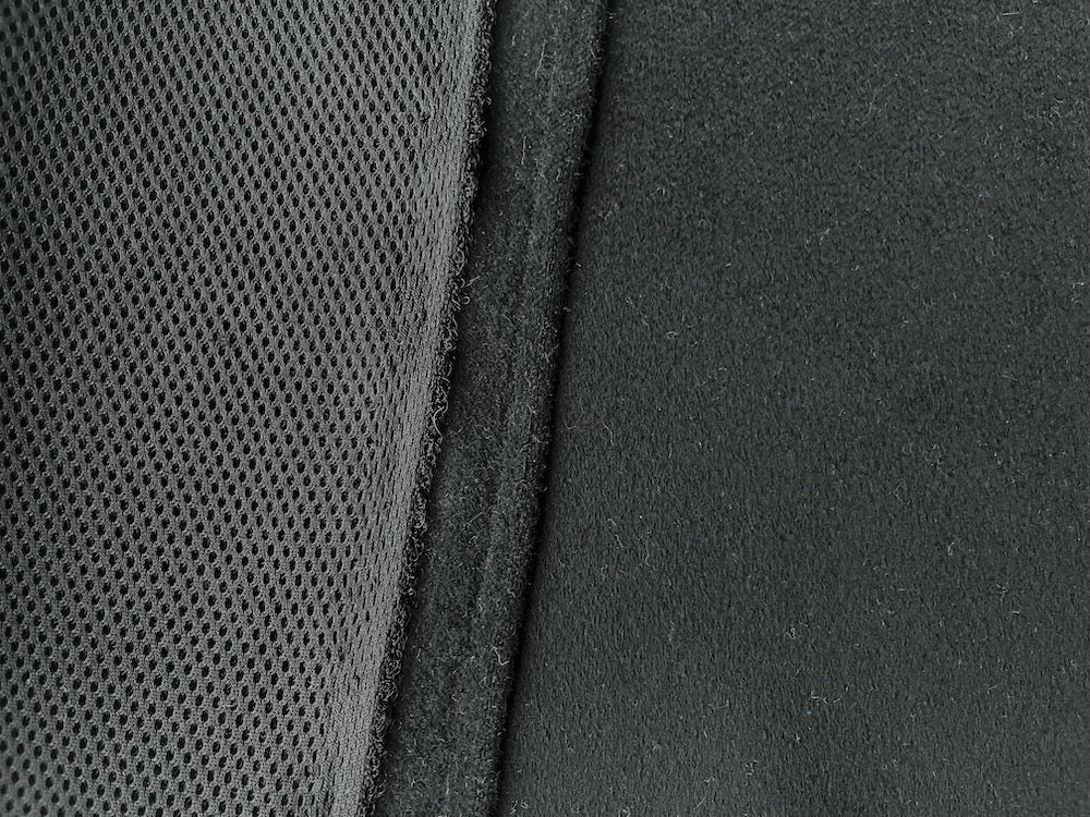 Double-Faced Scuba-Lined Black Cashmere Coating (Made in Italy)