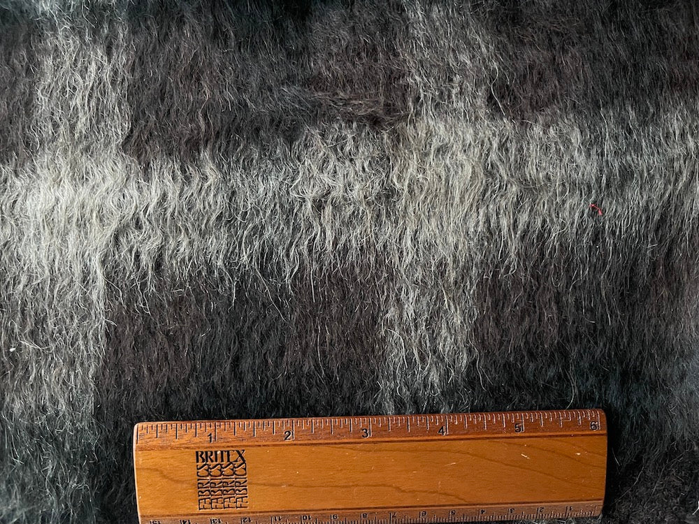 Plush Espresso & Pearl Virgin Wool-Alpaca Blend Coating (Made in Italy)