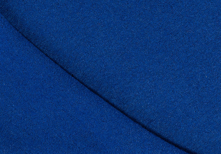 Deep Royal Blue Boiled Wool Coating (Made in Germany)