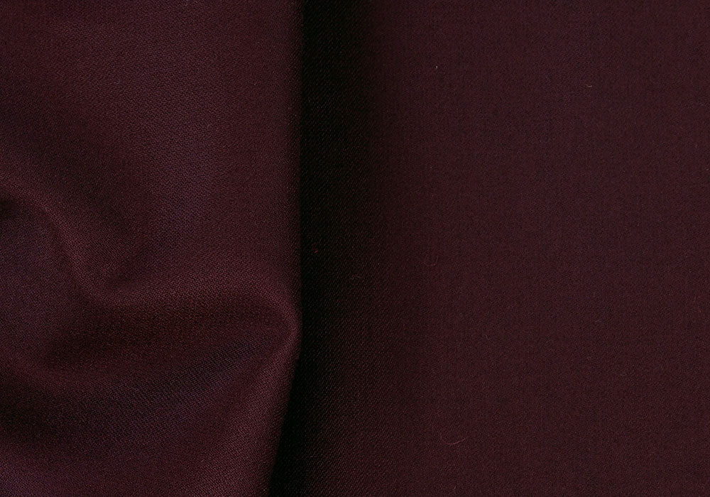 Couture Rich Wine Wool Double-Faced Coating (Made in Italy)
