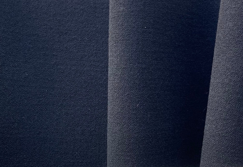 Slate Grey Double-Faced Technical Wool Blend Coating (Made in Italy)