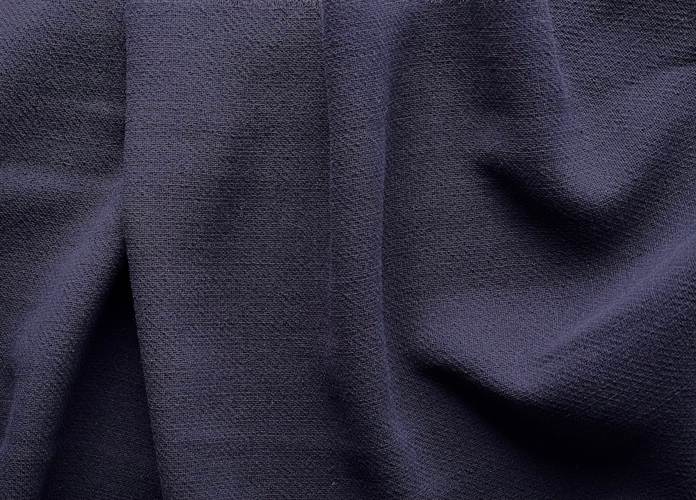 Wool Fabric, Burberry Semi-Sheer Navy Ink Blue Wool Crepe (Made in Italy) –  Britex Fabrics