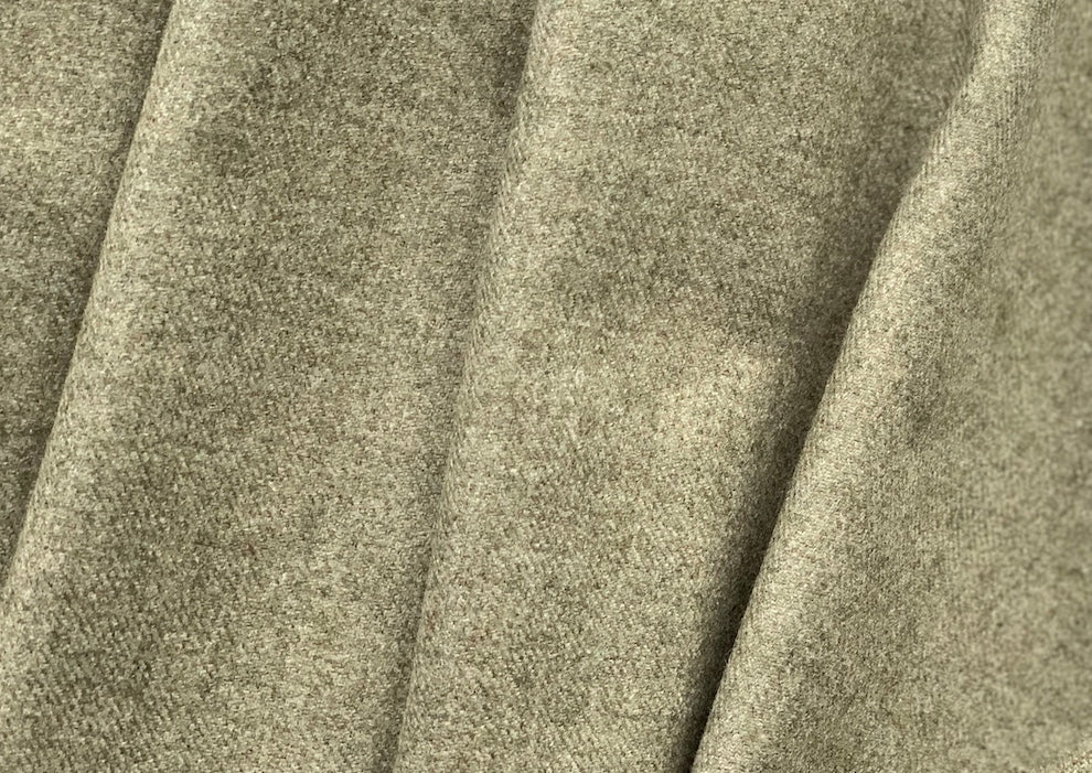 Luxurious Loro Piana Heathered Artichoke Green Cashmere (Made in Italy)