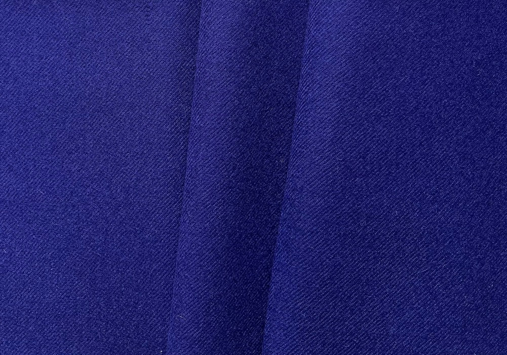 Selvedged Royal Blue Virgin Wool Flannel (Made in Italy)