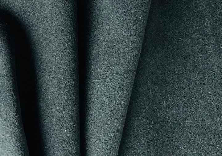 Mid-Weight Brushed Bottle Green Camel Hair Flannel