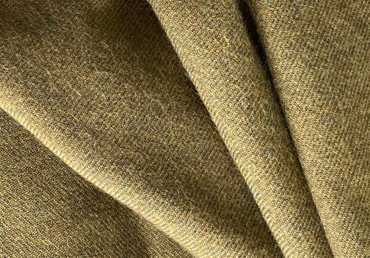 Designer Tanned Ochre Wool & Cashmere Flannel (Made in Italy)