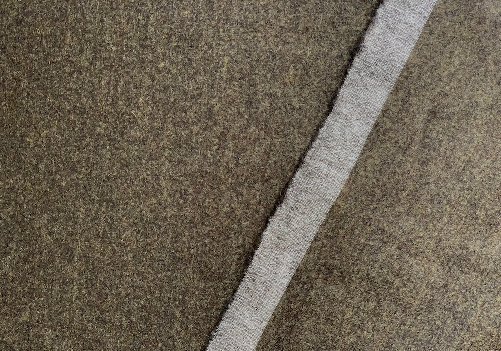 F. Filippi Heather Bronze Stretch Wool Flannel (Made in Italy)