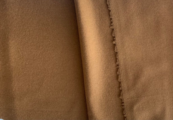Caramelized Cognac Wool Blend Flannel
