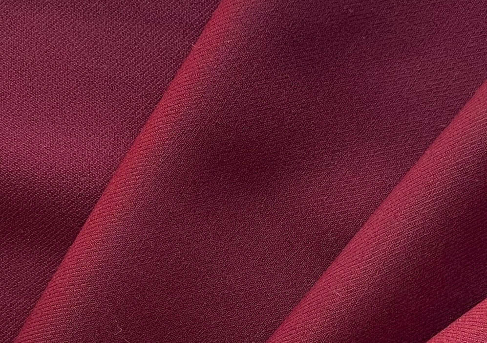Backed Brick Stretch Wool Twill Suiting (Made in Italy)