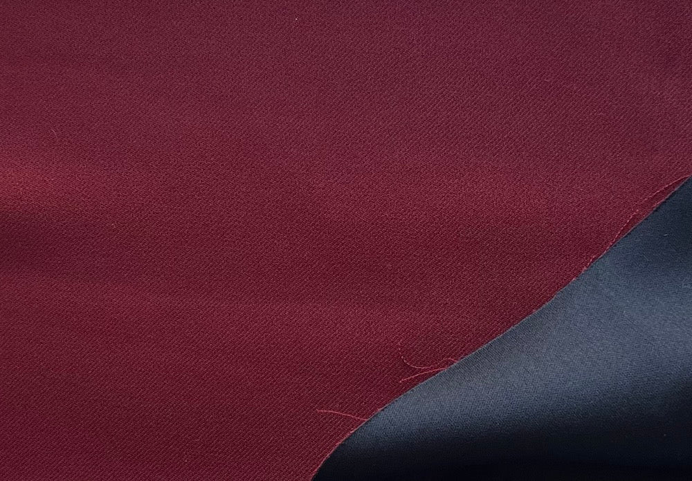 Backed Brick Stretch Wool Twill Suiting (Made in Italy)