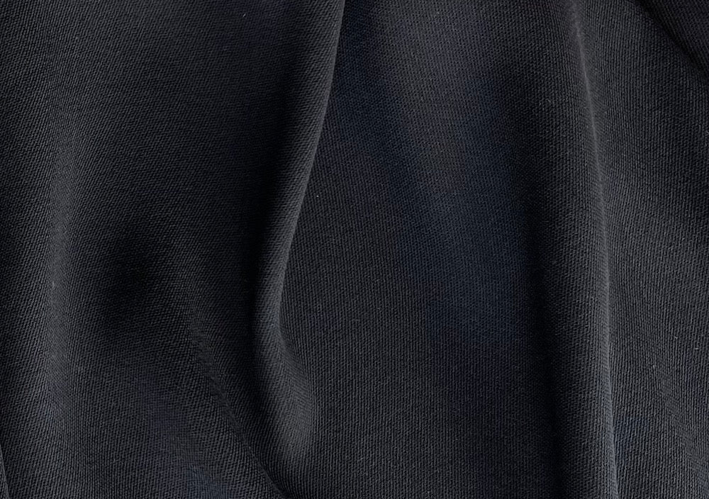 Black Clouds Wool Tricotine Twill (Made in Italy)