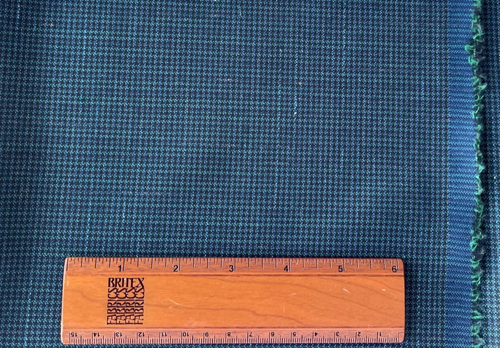 Forest Nights Micro-Check High-End Wool Jacketing (Made in Italy)
